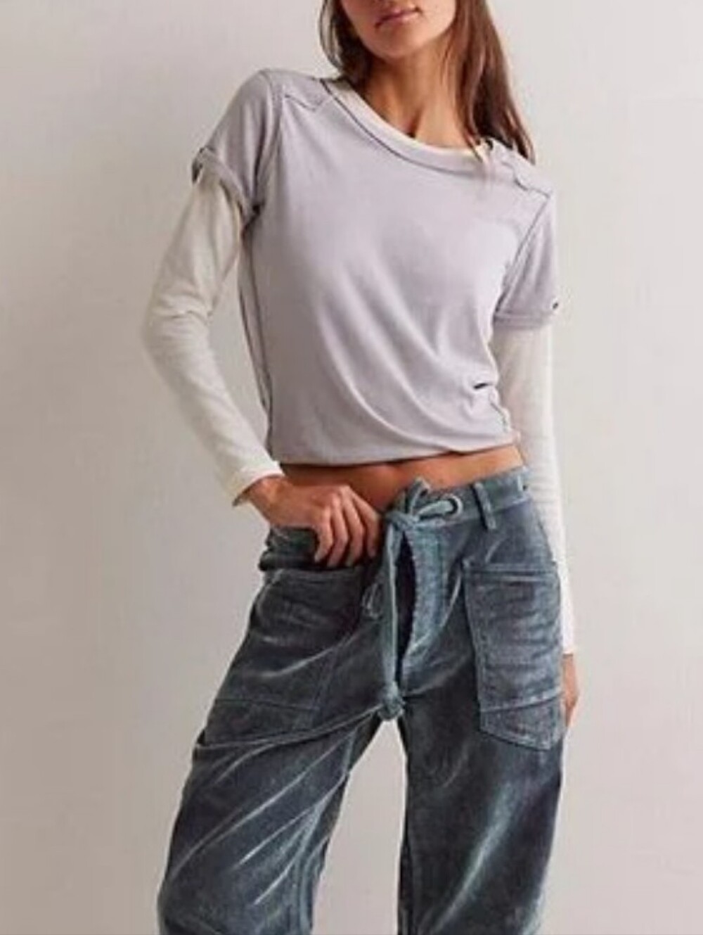 We The Free Flocked Moxies * NWOT * Size 30 Evergreen